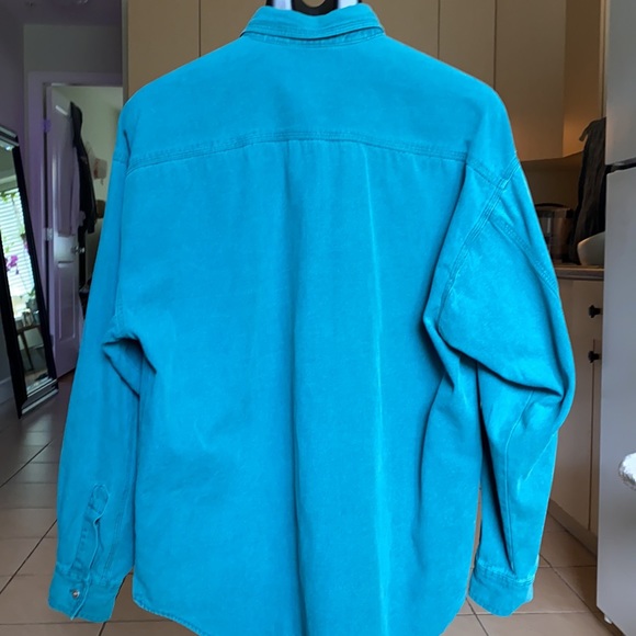 Vintage Bugle Boy Teal Jacket - Picture 2 of 7